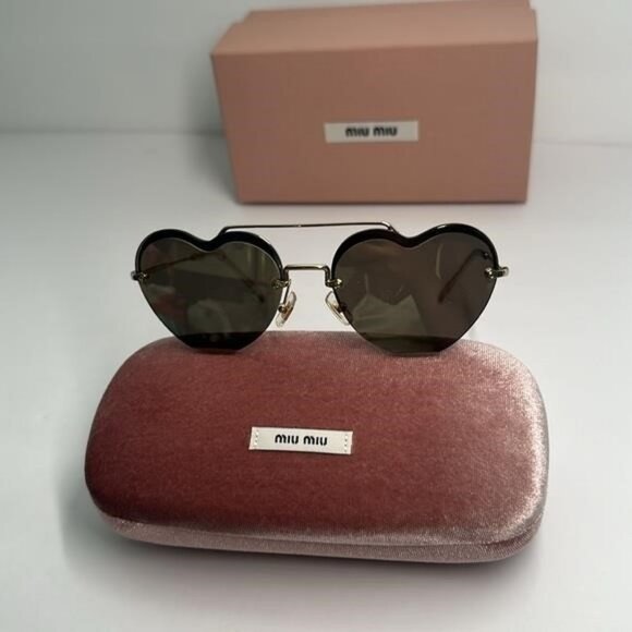 New - Miu Miu™ Core Collection MU 62US ZVN1C0 58 - Pale Gold main image 11
